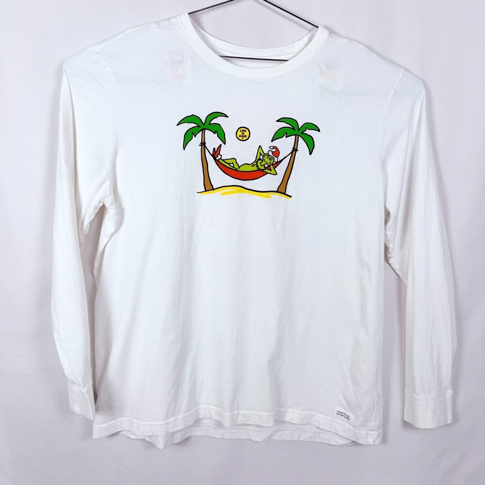 Life Is Good Grinch Vacation Beach Long Sleeve Shirt Adult XL